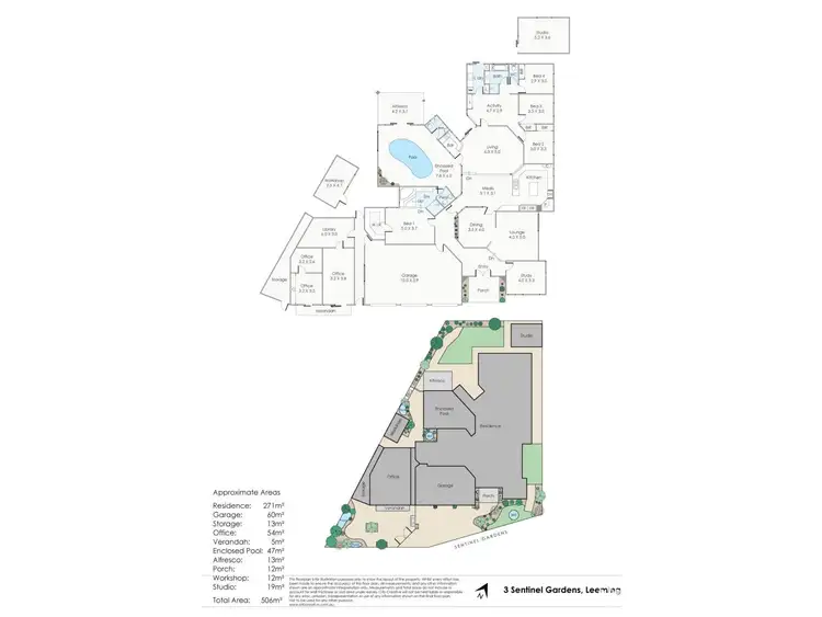 Floorplan of Homely house listing, 3 Sentinel Gardens, Leeming WA 6149