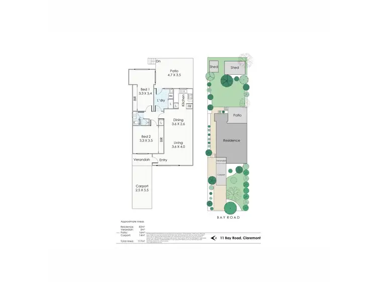 Floorplan of Homely house listing, 11 Bay Road, Claremont WA 6010