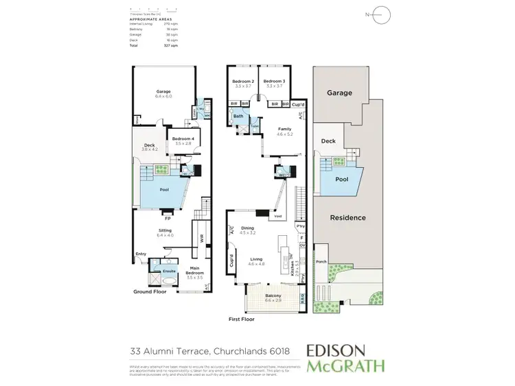 Floorplan of Homely house listing, 33 Alumni Terrace, Churchlands WA 6018