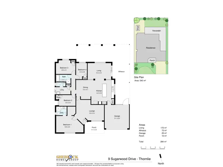 Floorplan of Homely house listing, 9 Sugarwood Drive, Thornlie WA 6108