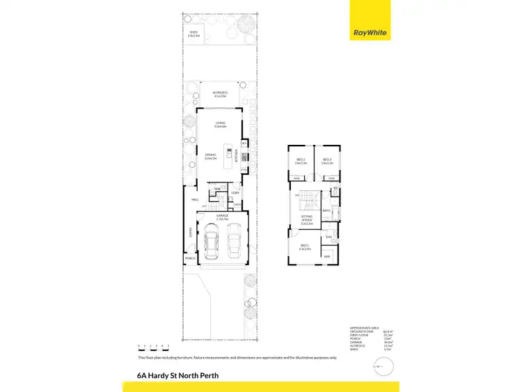 Floorplan of Homely house listing, 6B Hardy Street, North Perth WA 6006