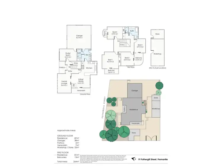 Floorplan of Homely house listing, 19 Fothergill Street, Fremantle WA 6160
