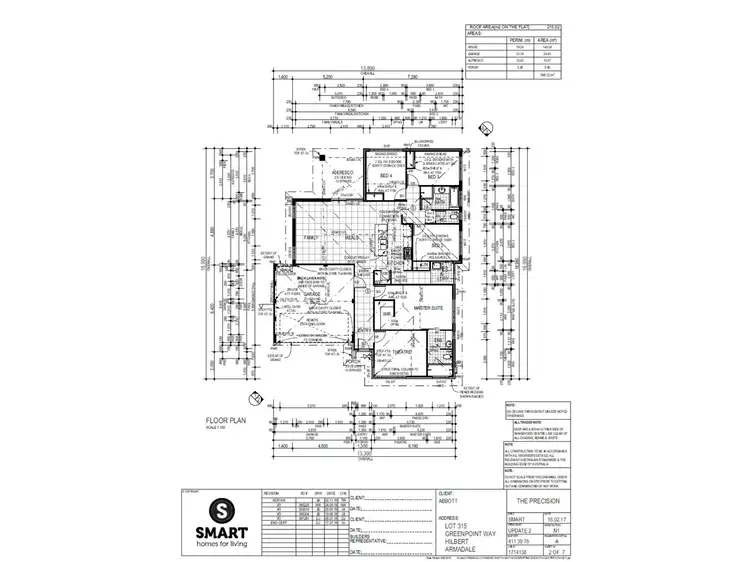 Floorplan of Homely house listing, 43 Greenpoint Way, Hilbert WA 6112