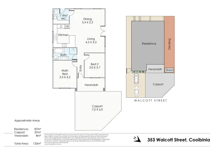 Floorplan of Homely house listing, 353 Walcott Street, Coolbinia WA 6050