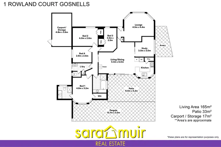 Floorplan of Homely house listing, 1 Rowland Court, Gosnells WA 6110