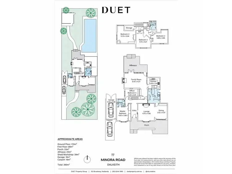 Floorplan of Homely house listing, 77 Minora Road, Dalkeith WA 6009