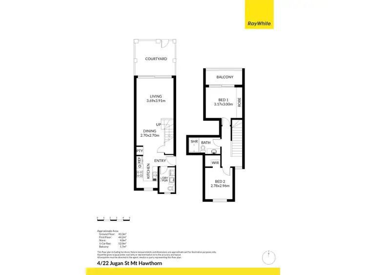 Floorplan of Homely house listing, 4/22 Jugan Street, Mount Hawthorn WA 6016