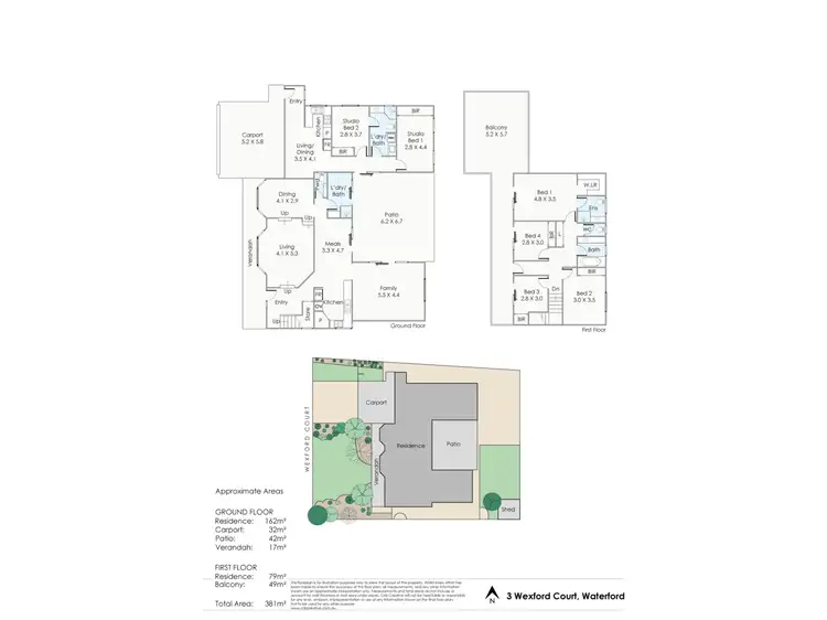 Floorplan of Homely house listing, 3 Wexford Court, Waterford WA 6152