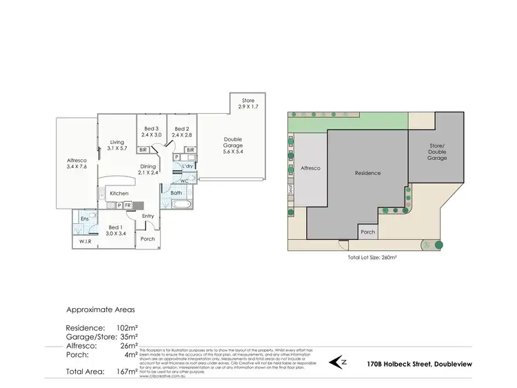 Floorplan of Homely house listing, 170B Holbeck Street, Doubleview WA 6018