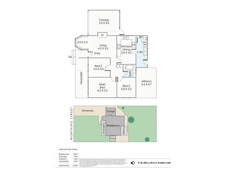 Floorplan of Homely house listing, 4 Worthing Street, Westminster WA 6061