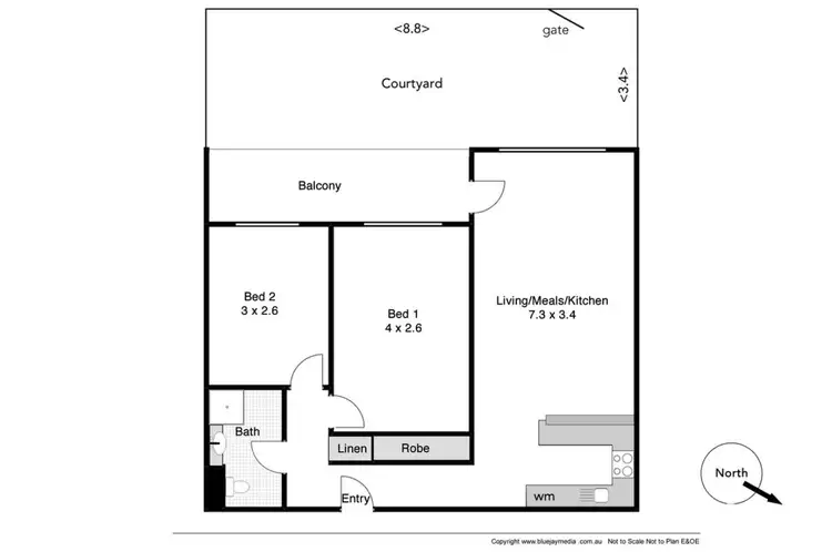 Floorplan of Homely apartment listing, 4/31 Wellington Street, Mosman Park WA 6012