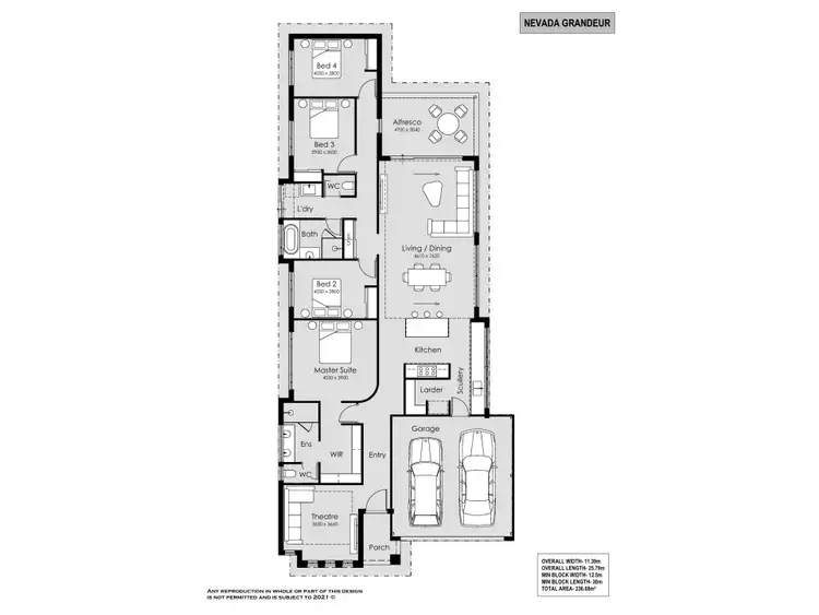 Floorplan of Homely house listing, 30 Overland Approach, Wanneroo WA 6065