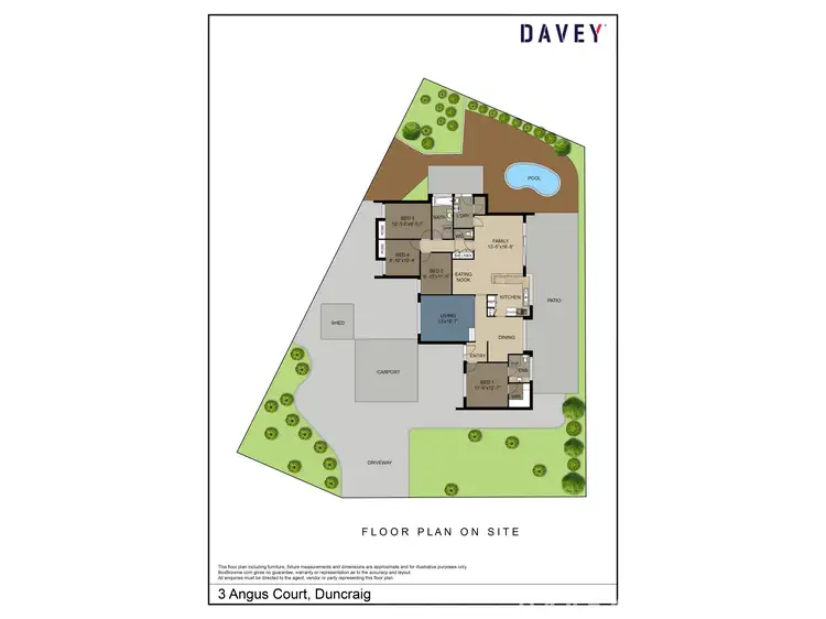 Floorplan of Homely house listing, 3 Angus Court, Duncraig WA 6023