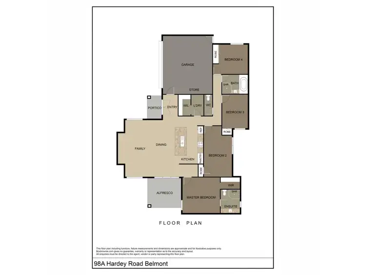Floorplan of Homely house listing, 98A Hardey Road, Belmont WA 6104
