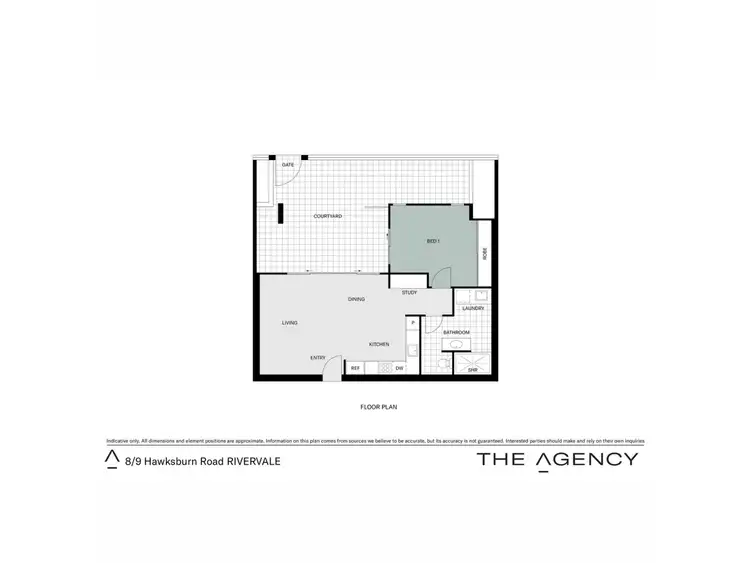 Floorplan of Homely apartment listing, 8/9 Hawksburn Road, Rivervale WA 6103