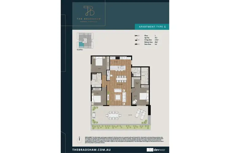 Floorplan of Homely apartment listing, 206/9 Bradshaw Crescent, Manning WA 6152