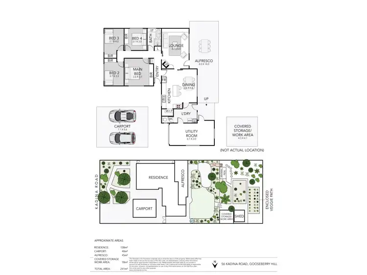 Floorplan of Homely house listing, 56 Kadina Road, Gooseberry Hill WA 6076