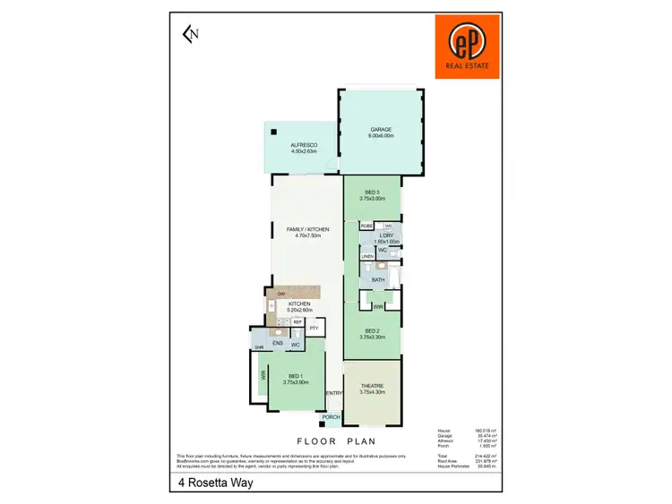 Floorplan of Homely house listing, 4 Rosetta Way, Hamilton Hill WA 6163