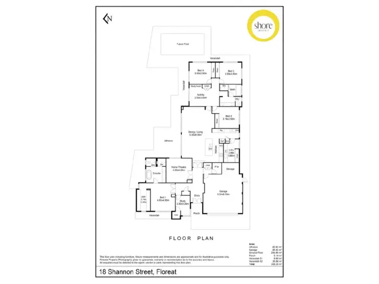 Floorplan of Homely house listing, 18 Shannon Street, Floreat WA 6014