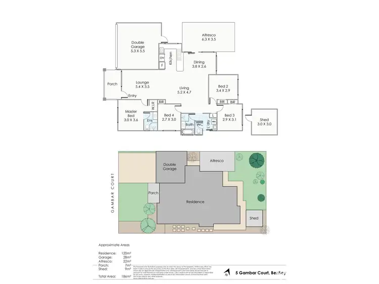 Floorplan of Homely house listing, 5 Gambar Court, Bentley WA 6102