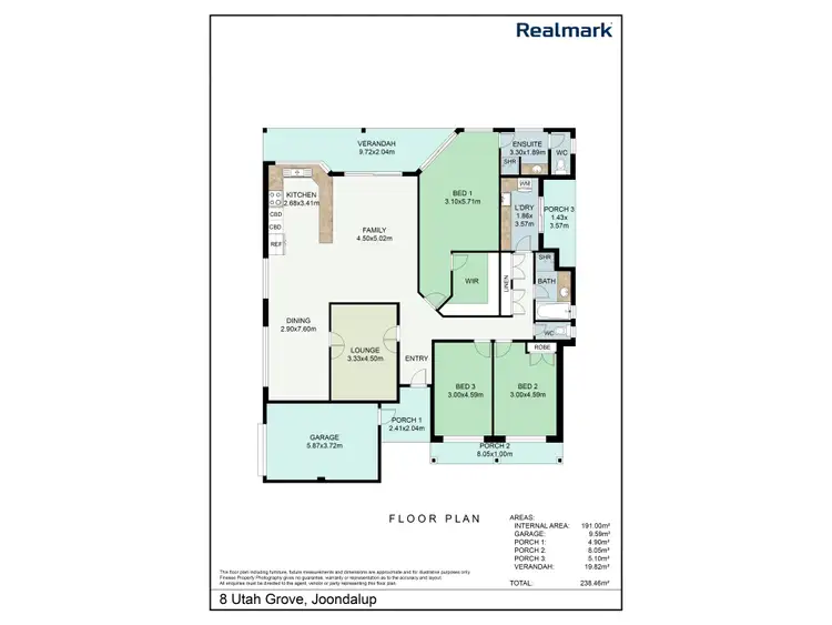 Floorplan of Homely house listing, 8 Utah Grove, Joondalup WA 6027