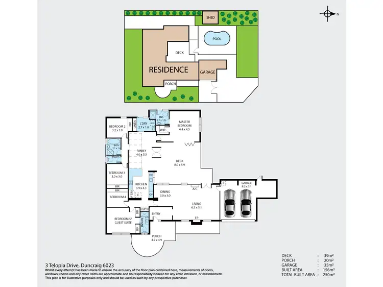 Floorplan of Homely house listing, 3 Telopia Drive, Duncraig WA 6023