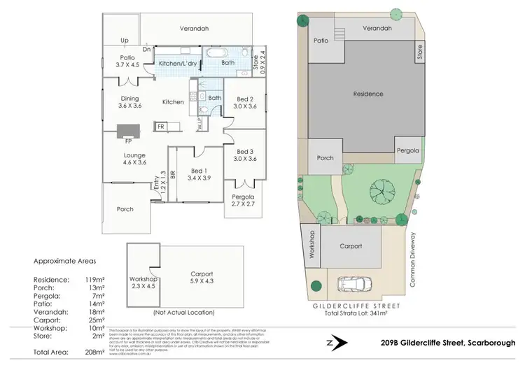 Floorplan of Homely house listing, 209B Gildercliffe Street, Scarborough WA 6019
