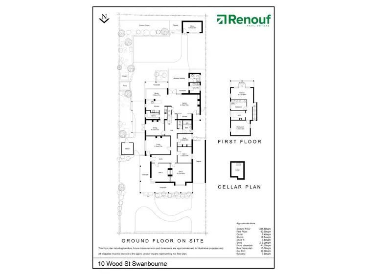 Floorplan of Homely house listing, 10 Wood Street, Swanbourne WA 6010