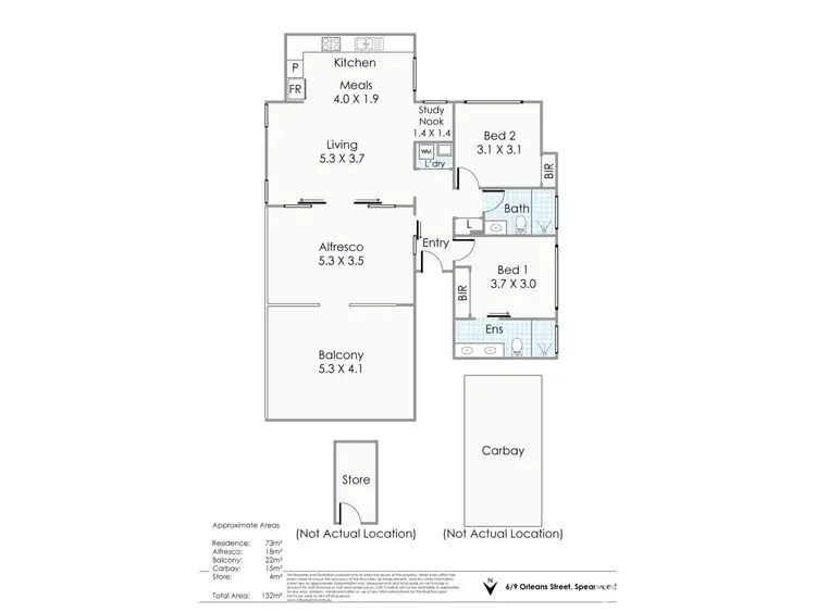 Floorplan of Homely villa listing, 6/9 Orleans Street, Spearwood WA 6163