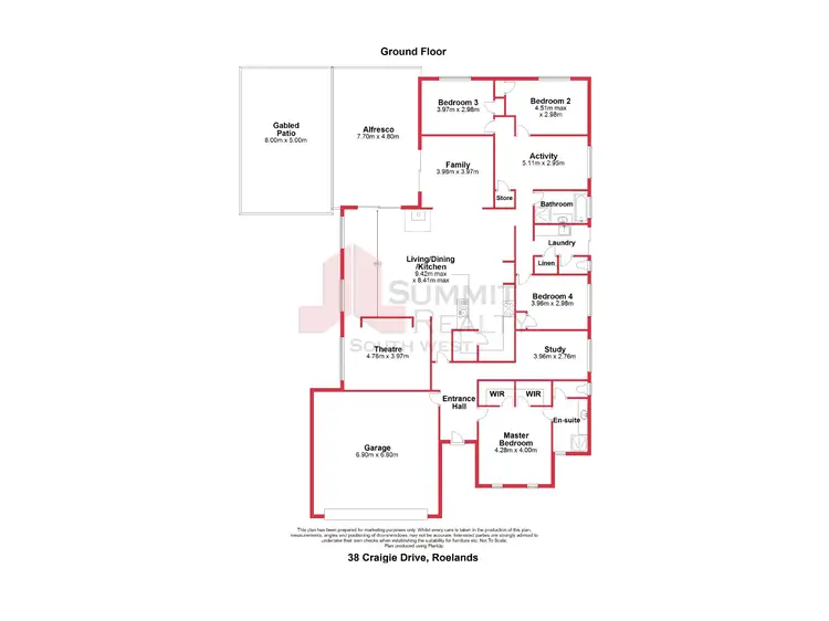 Floorplan of Homely house listing, 38 Craigie Drive, Roelands WA 6226