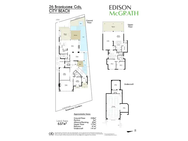 Floorplan of Homely house listing, 26 Branksome Gardens, City Beach WA 6015