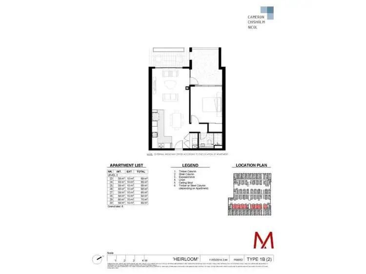 Floorplan of Homely apartment listing, 23/36 Queen Victoria Street, Fremantle WA 6160