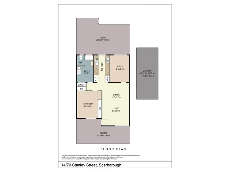 Floorplan of Homely unit listing, 14/70 Stanley Street, Scarborough WA 6019