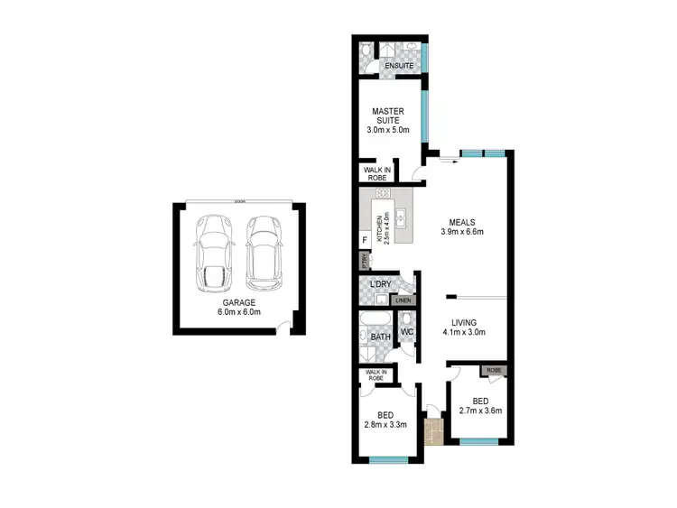 Floorplan of Homely house listing, 78 Tiffany Centre, Dalyellup WA 6230