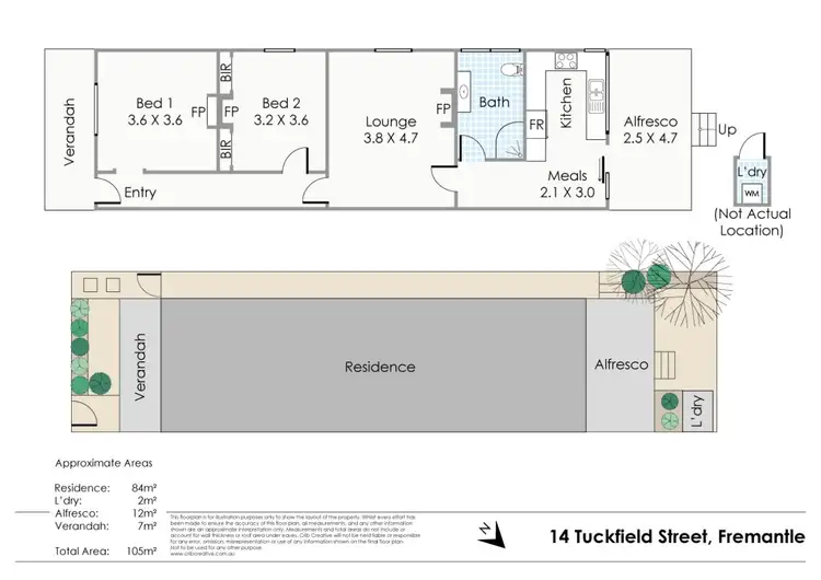 Floorplan of Homely house listing, 14 Tuckfield Street, Fremantle WA 6160