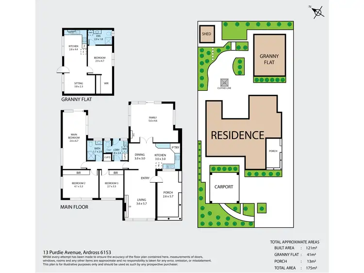 Floorplan of Homely house listing, 13 Purdie Avenue, Ardross WA 6153