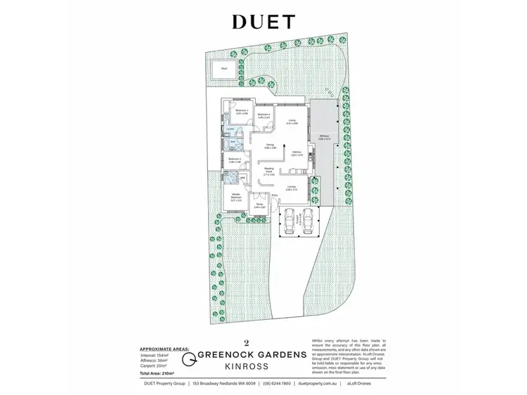 Floorplan of Homely house listing, 2 Greenock Gardens, Kinross WA 6028