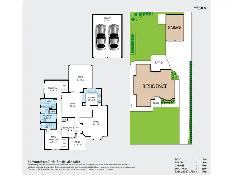 Floorplan of Homely house listing, 54 Moondarra Circle, South Lake WA 6164