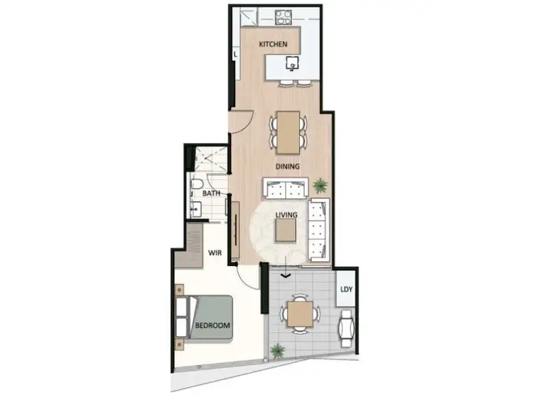 Floorplan of Homely apartment listing, 706/60 Riversdale Road, Rivervale WA 6103