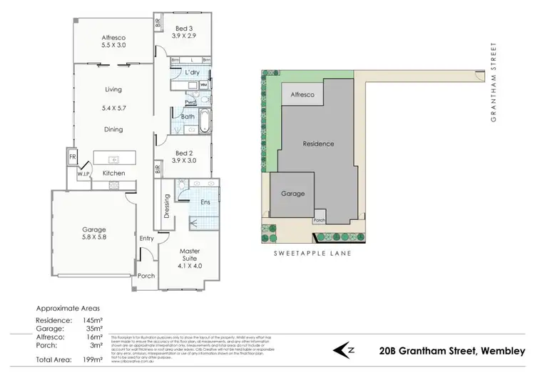 Floorplan of Homely house listing, 20b Grantham Street, Wembley WA 6014