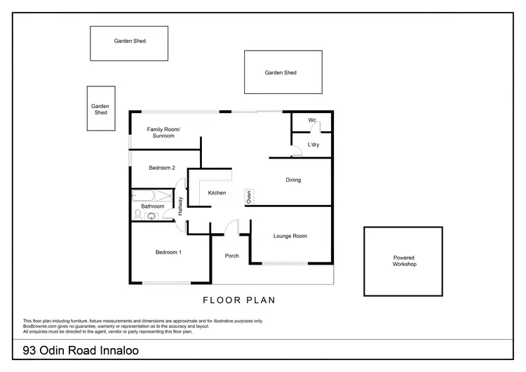 Floorplan of Homely house listing, 93 Odin Road, Innaloo WA 6018