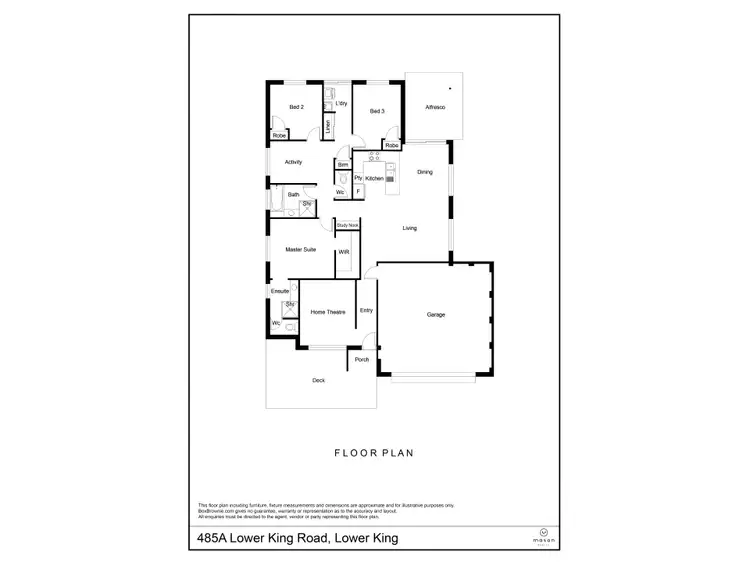 Floorplan of Homely house listing, 485A Lower King Road, Lower King WA 6330