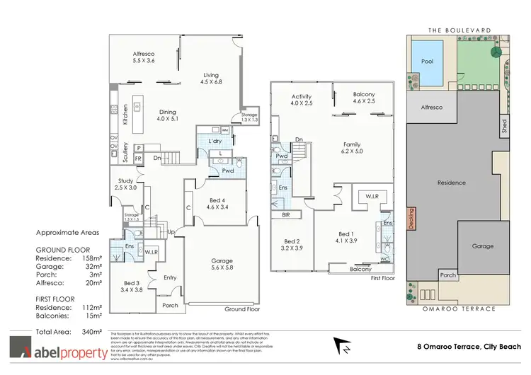 Floorplan of Homely house listing, 8 Omaroo Terrace, City Beach WA 6015