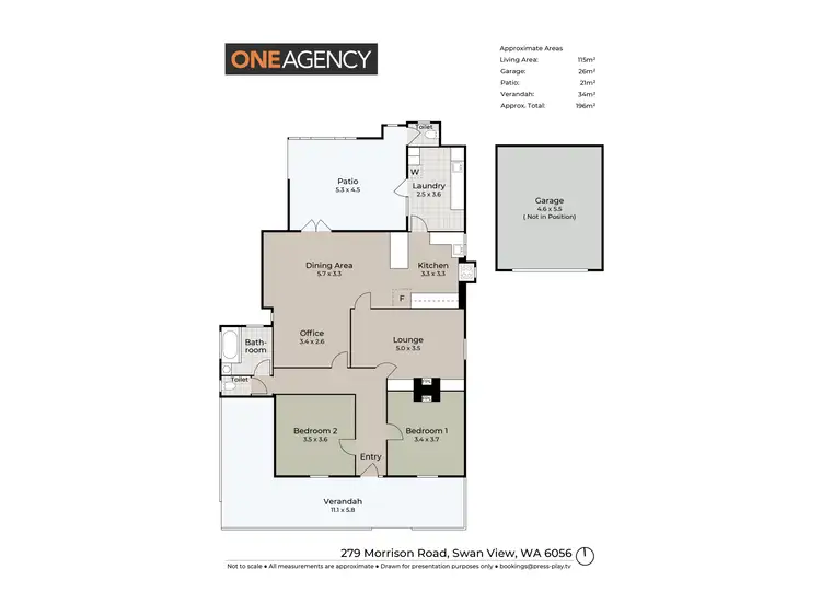 Floorplan of Homely house listing, 279 Morrison Road, Swan View WA 6056