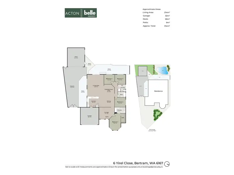 Floorplan of Homely house listing, 6 Yirel Close, Bertram WA 6167