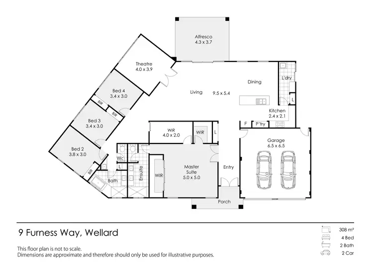 Floorplan of Homely house listing, 9 Furness Way, Wellard WA 6170