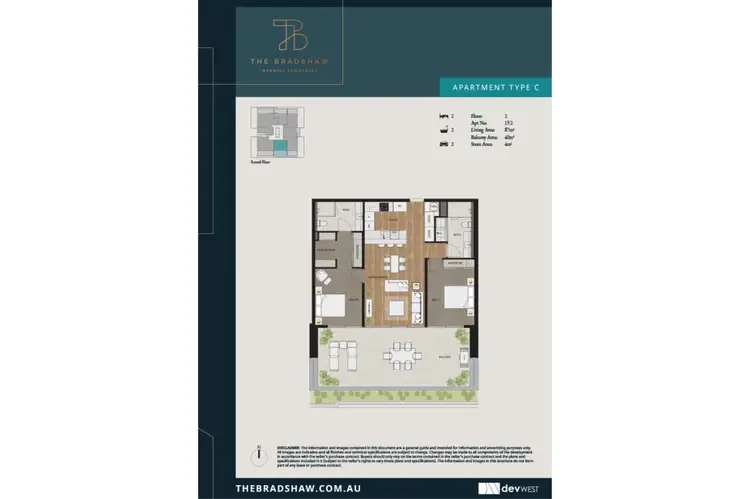 Floorplan of Homely apartment listing, 207/9 Bradshaw Crescent, Manning WA 6152
