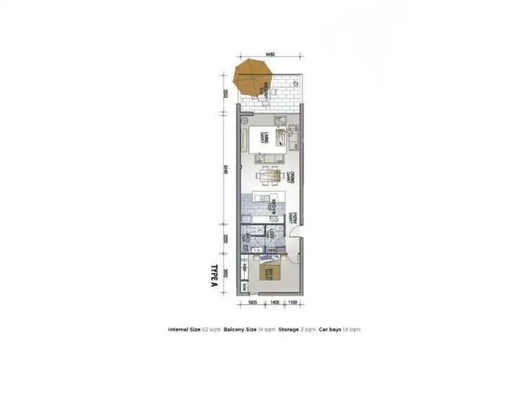 Floorplan of Homely apartment listing, 10/171 Labouchere Road, Como WA 6152