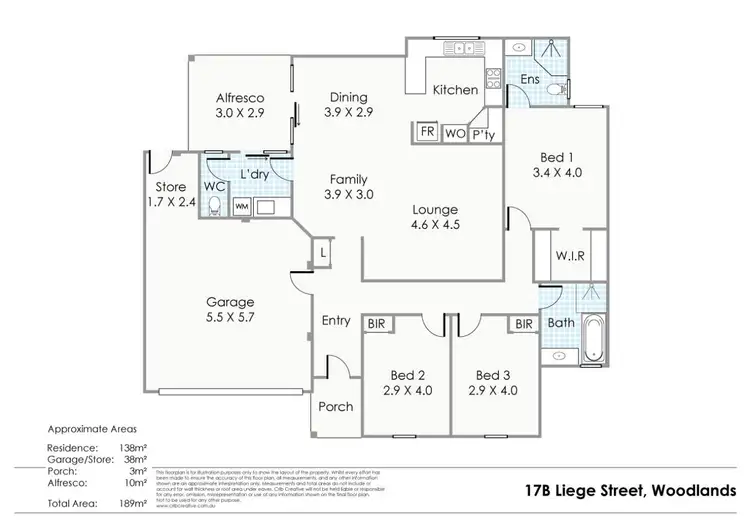 Floorplan of Homely villa listing, 17b Liege Street, Woodlands WA 6018
