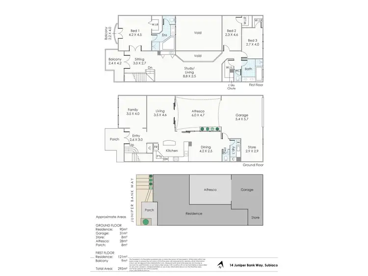 Floorplan of Homely house listing, 14 Juniper Bank Way, Subiaco WA 6008